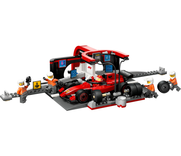 LEGO City 60443 F1® Pit stop i mechanicy z bolidem Ferrari - 1298083 - zdjęcie 3